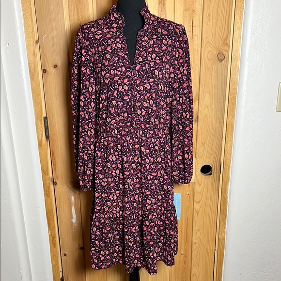 LONDON TIMES Smocked Tiered Dress - Picture 3 of 13